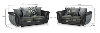 Shannon 2 and 3 Seater Sofa Set