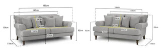 Summer 3 and 2 seater sofa set